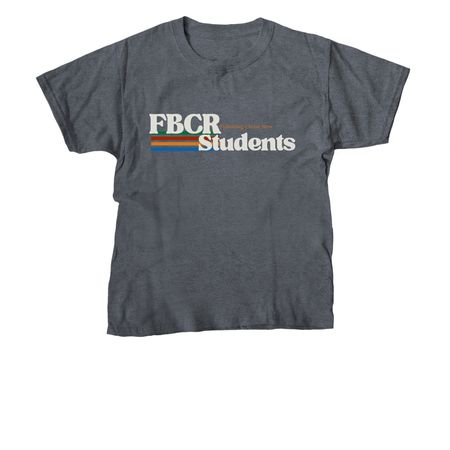 FBCR Students Merch, a Dark Heather Youth Unisex Tee