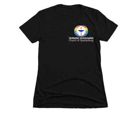 Open to All - Dark Colors, a Black Women's Slim Fit Tee