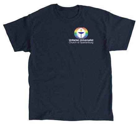 Open to All - Dark Colors, a Navy Classic Unisex Tee
