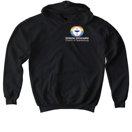 Open to All - Dark Colors, a Black Softstyle Youth Pullover Hoodie