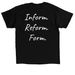 Form the Family, a Black Classic Unisex Tee (back-view)