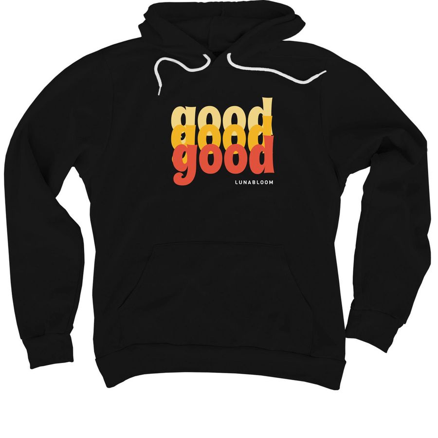 Good Retro Vibes, a Black Premium Pullover Hoodie