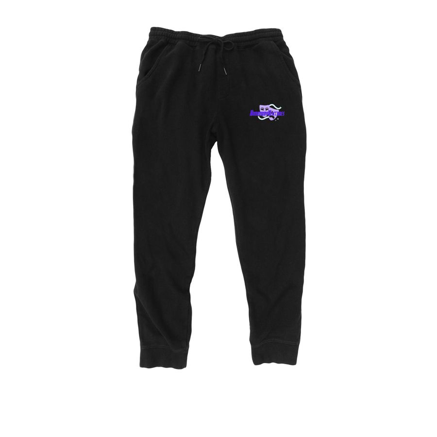 BroadwayVentures PJs, a Black Midweight Fleece Joggers
