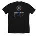 WCDW ? Memphis, a Solid Black Blend Premium Unisex Tee (back-view)