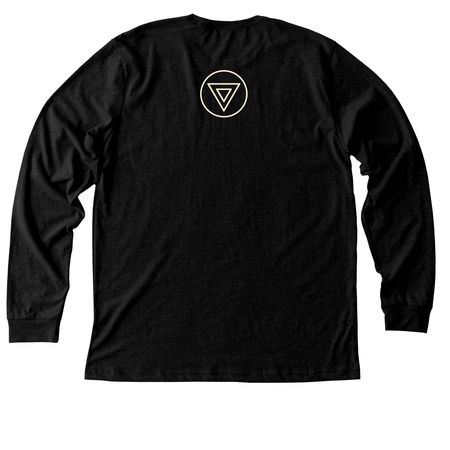 Recovery Recipe, a Black Heather Premium Long Sleeve Tee (back-view)