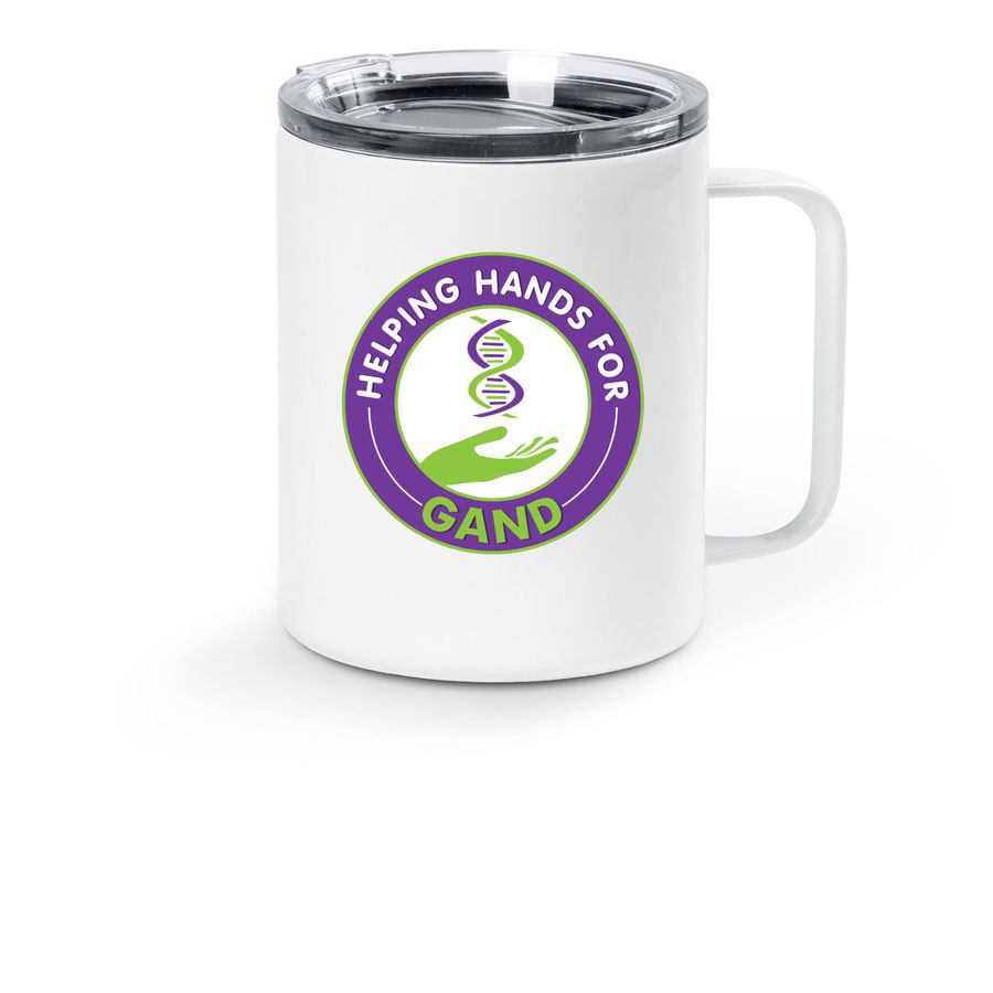 Sip in Style!, a White Stainless Steel Travel Mug