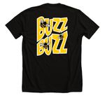 Bumblebees, a Solid Black Blend Premium Unisex Tee (back-view)