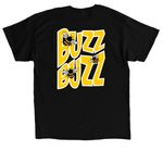 Bumblebees, a Black Classic Unisex Tee (back-view)