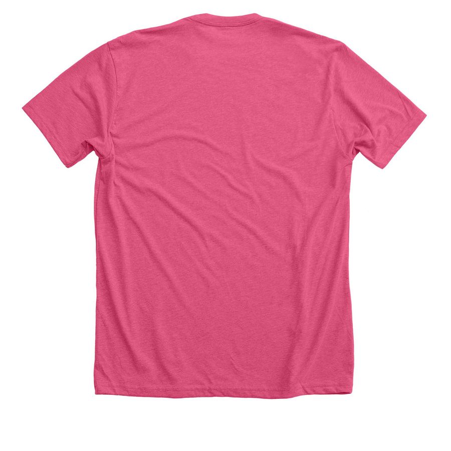 Crusaders for Life Team, a Heather Charity Pink Premium Unisex Tee (back-view)