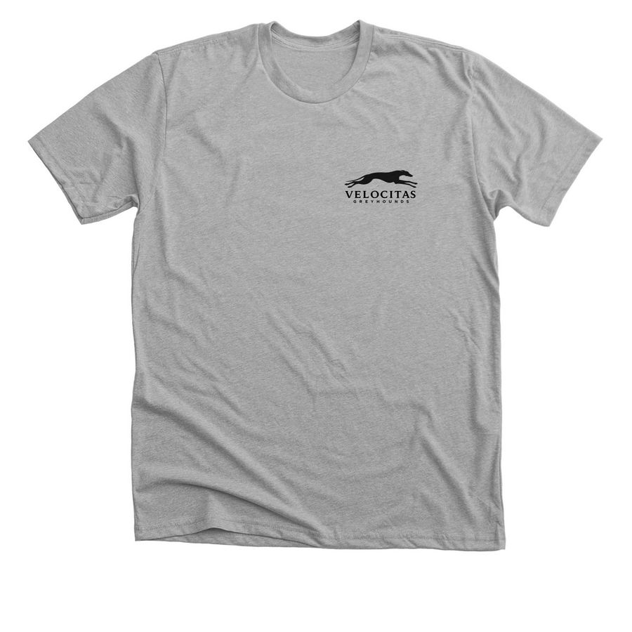 All Black Logo, a Athletic Heather Premium Unisex Tee