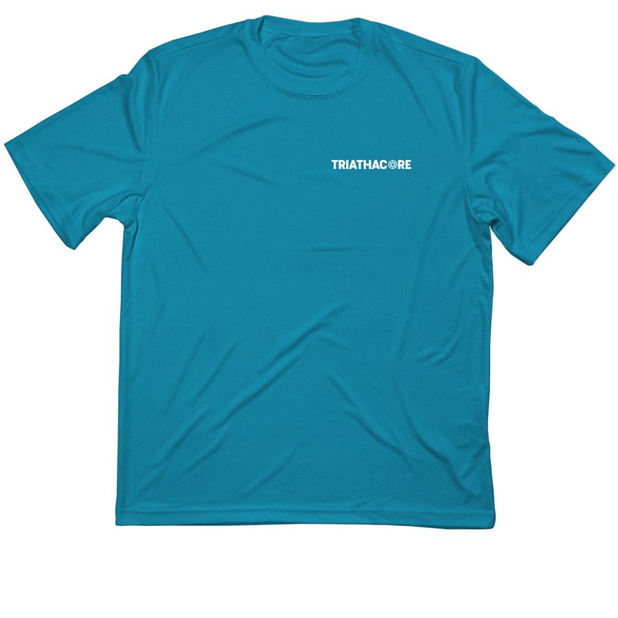 Triathacore workout gear, a Atomic Blue Classic Performance Tee