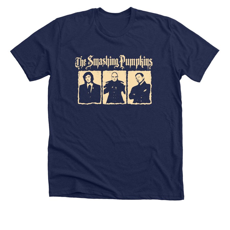 Smashing Pumpkins Tour Merch, a Solid Navy Blend Premium Unisex Tee