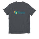 Nina Adey T-Shirt, a Terrain Grey Allmade Organic Cotton Unisex Tee (back-view)