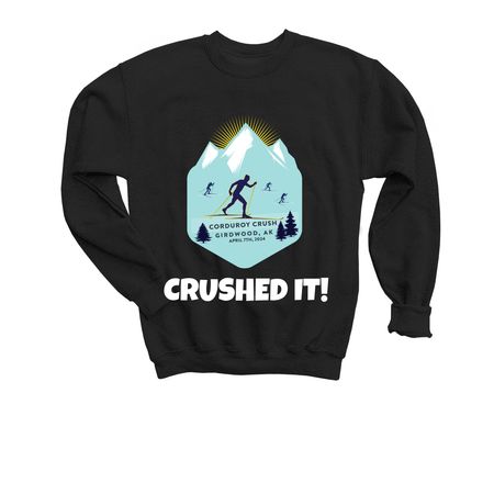 CORDUROY CRUSH 2024 SWAG, a Black Youth Crewneck Sweatshirt