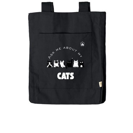 Ask Me About My Cats, a Black Reclaimist Everywhere Tote Bag