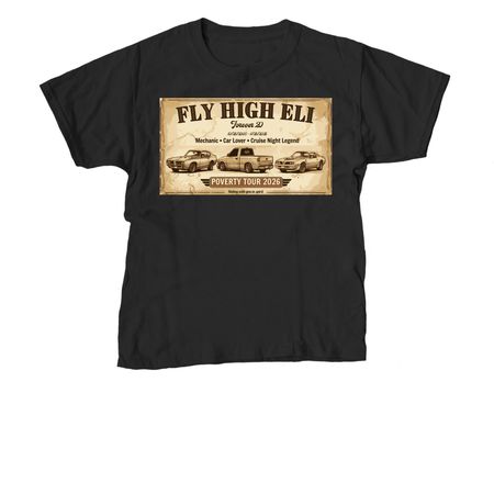 FLY HIGH ELI, a Black Youth Unisex Tee
