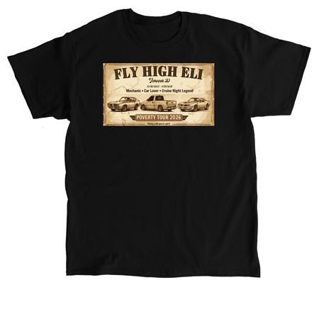 FLY HIGH ELI, a Black Classic Unisex Tee