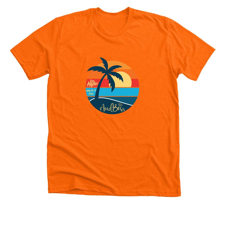 2026 AudBoss Summit Swag!, a Neon Orange Premium Unisex Tee