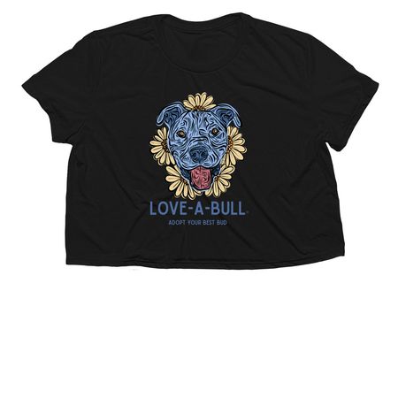 Adopt Your Best Bud, a Black Women?s Flowy Cropped Tee