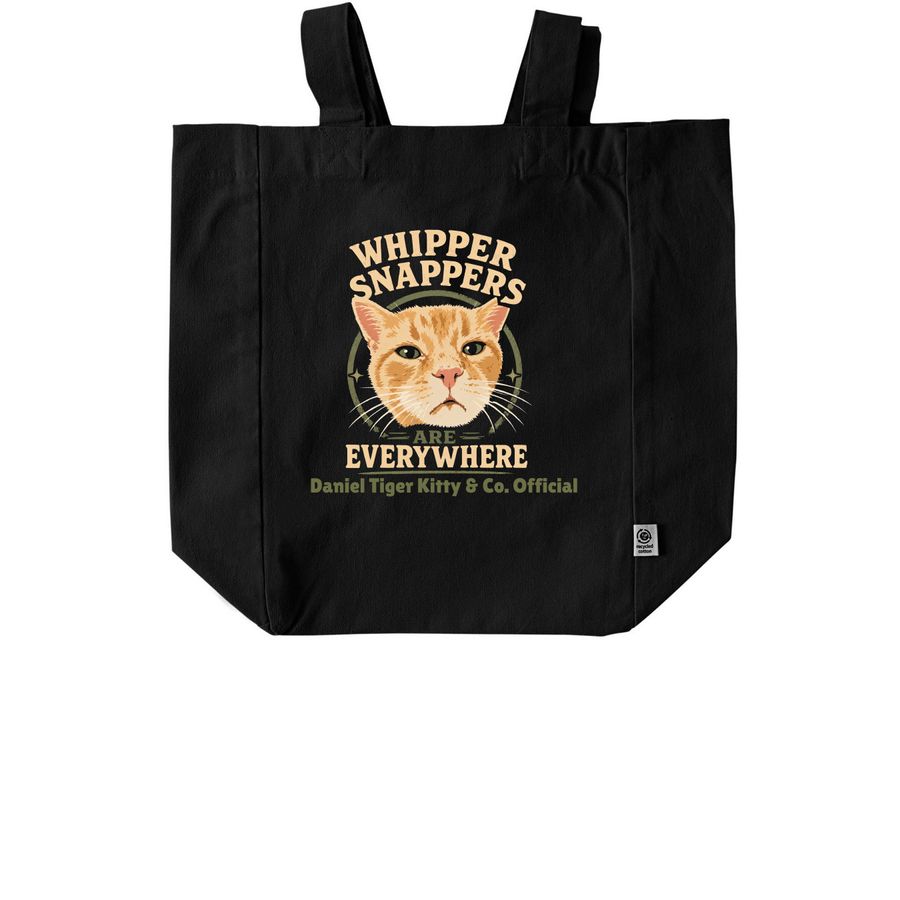 Whipper Snappers Are Everywhere Tote, a Black Recycled Cotton Tote Bag