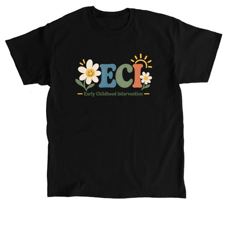 ECI - Flower, a Black Classic Unisex Tee
