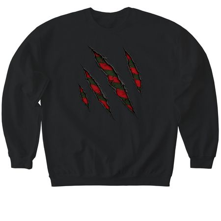 Freddy Was Here, a Black Softstyle Crewneck Sweatshirt