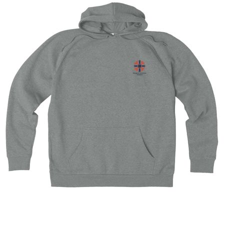 HAC "Celebrating 250 years of...", a Aluminum Grey Heather Allmade Organic CVC Pullover Hoodie