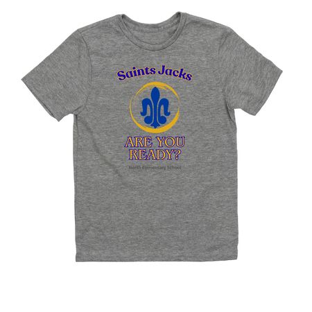 North Elementary School Shirt Fundraiser, a Aluminum Grey Allmade Youth Eco Triblend Tee