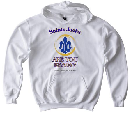 North Elementary School Shirt Fundraiser, a White Softstyle Youth Pullover Hoodie