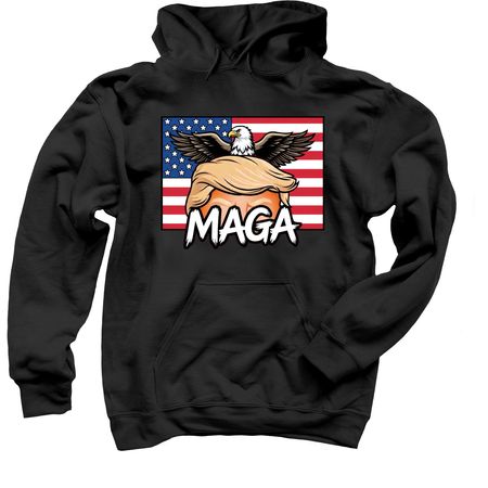 MAGA Hair Tees & Hoodies, a Black Pullover Hoodie