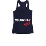 Spouse Shirts, a Navy Women's Racerback (back-view)