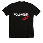 Spouse Shirts, a Solid Black Blend Premium Unisex Tee (back-view)
