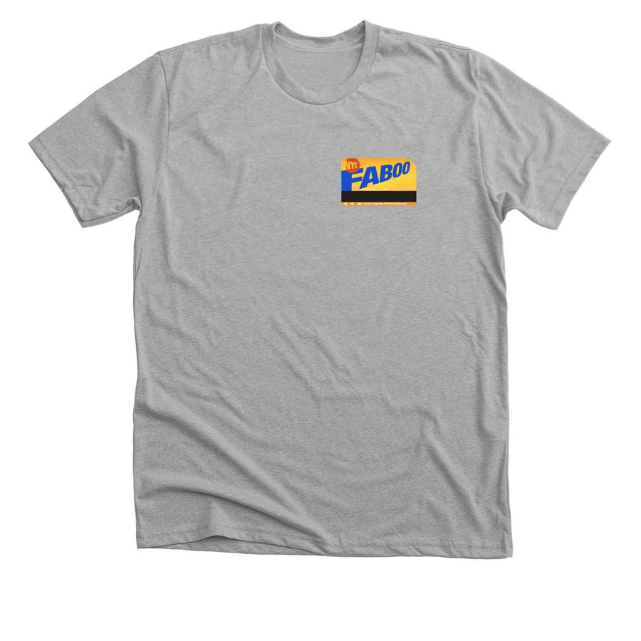 Faboo Metrocard Swag (NEW!), a Athletic Heather Premium Unisex Tee