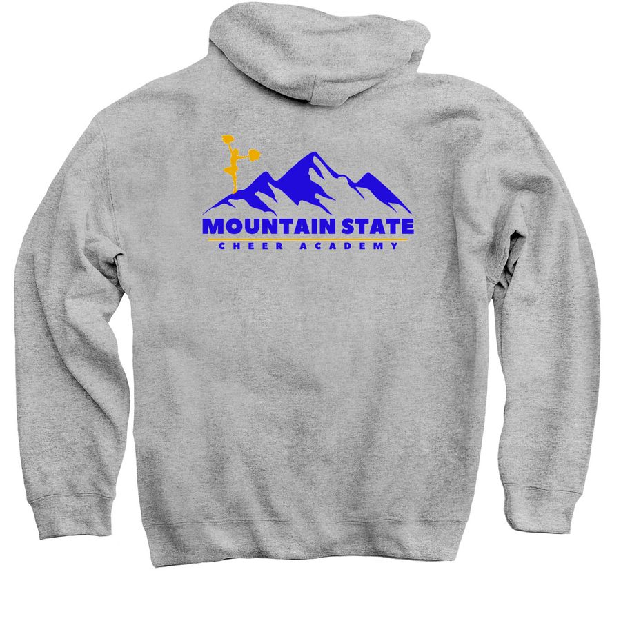 Retro MSCA Hoodie/Crew, a Sport Grey Pullover Hoodie (back-view)