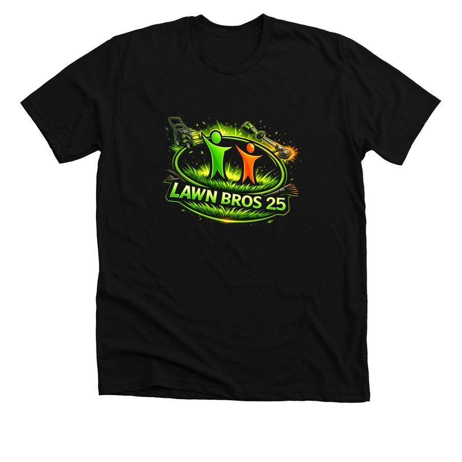 LawnBros25, a Solid Black Blend Premium Unisex Tee