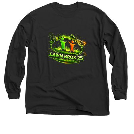 LawnBros25, a Black Classic Long Sleeve Tee