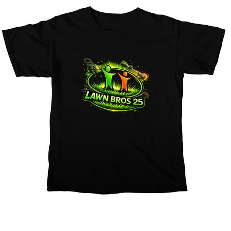 LawnBros25, a Black Comfort Colors Unisex Tee