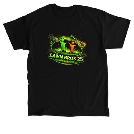 LawnBros25, a Black Classic Unisex Tee