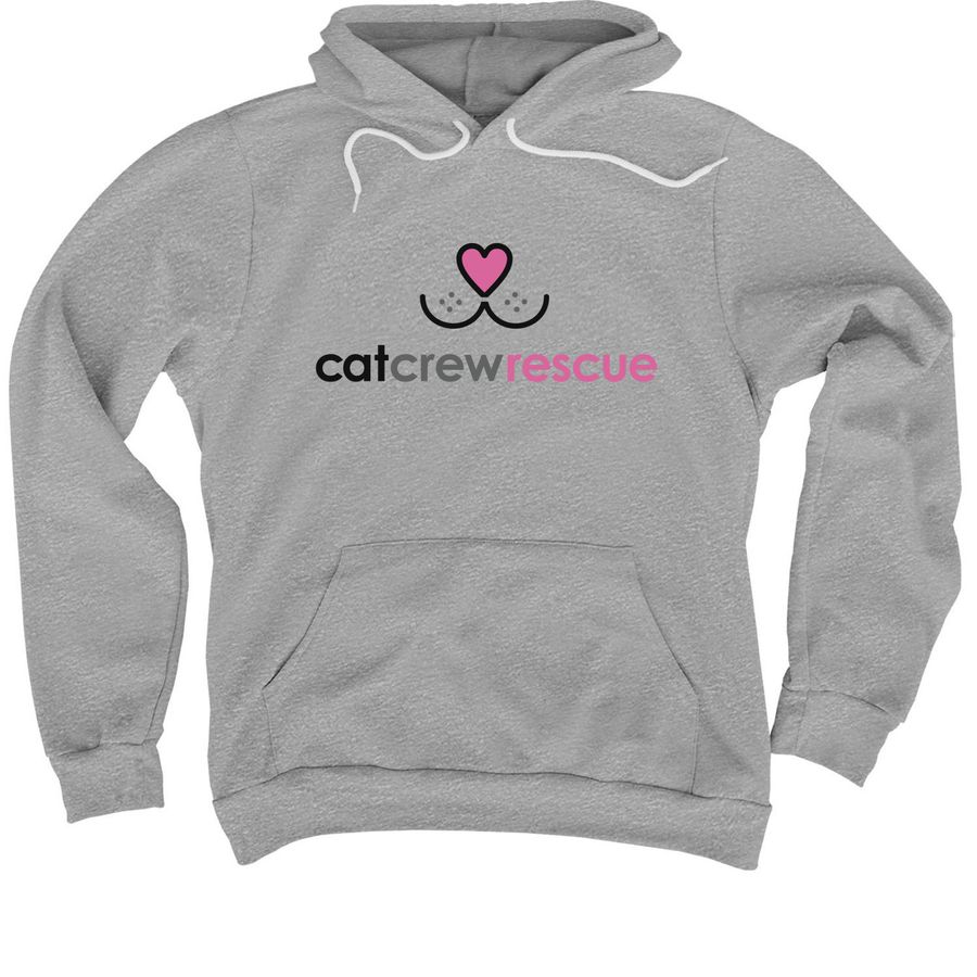 Cat Crew Rescue Fall Campaign, a Athletic Heather Premium Pullover Hoodie
