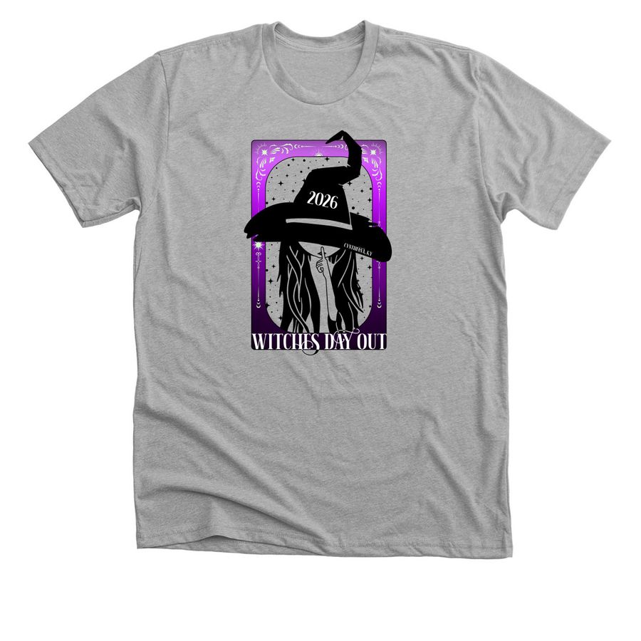 Tarot Card: Witches Day Out 2026, a Athletic Heather Premium Unisex Tee