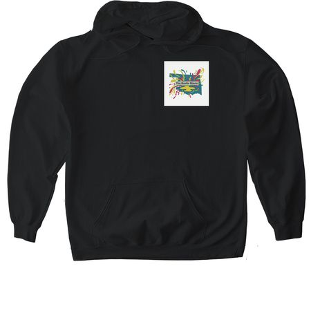 The Rustic Storm, a Black Gildan Softstyle Pullover Hoodie