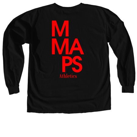 wizard mmade&nbsp;, a Black Comfort Colors Long Sleeve Tee (back-view)