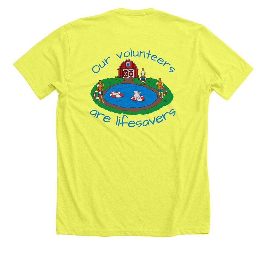 Family Day 2026, a Neon Yellow Premium Unisex Tee (back-view)