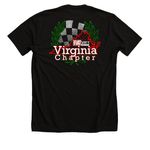 FCA Virginia Chapter Shirt, a Solid Black Blend Premium Unisex Tee (back-view)