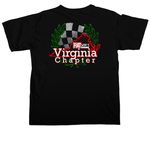 FCA Virginia Chapter Shirt, a Black Comfort Colors Unisex Tee (back-view)