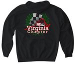 FCA Virginia Chapter Shirt, a Black Gildan Softstyle Pullover Hoodie (back-view)