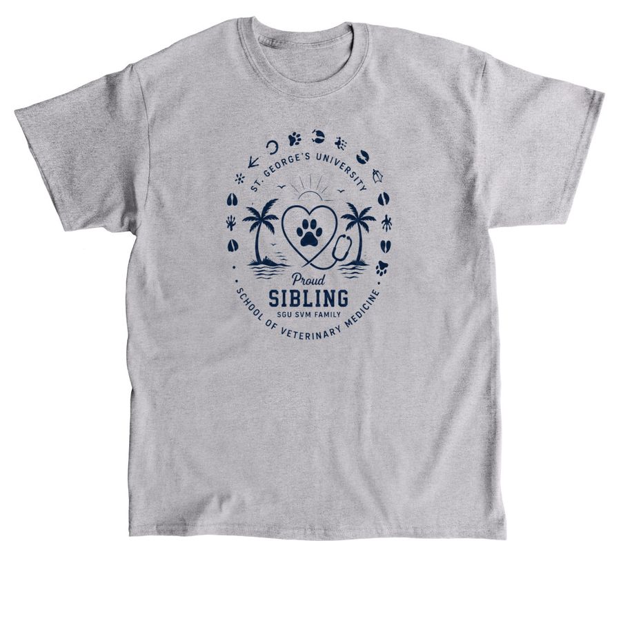 Training a Vet, Supported by Sibling, a Sport Grey Classic Unisex Tee