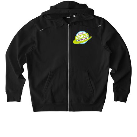 Move CDKL5 Forward Zip Up Hoodie, a Black Stanley/Stella Unisex Cultivator 2.0 Zip Up Pullover Hoodie