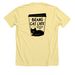 Cup Logo, back printed, a Heather Yellow Gold Premium Unisex Tee (back-view)