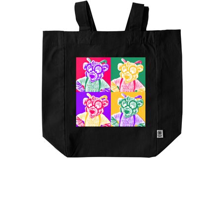 Future Pop Art Tote, a Black Recycled Cotton Tote Bag